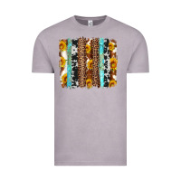 Vintage Zinc western cowhide leopard turquoise brushstrokes Vintage Tee - Artiststas