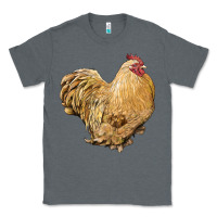 Charcoal Heather cochin rooster Classic Tee - LillyAllenDesigns