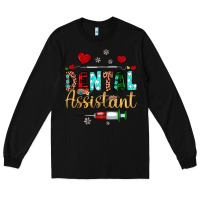 Black Christmas dental assistant Long Sleeve Tee - JahusDesignShop