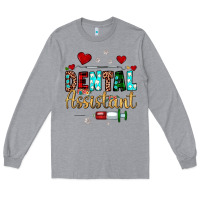 Heather Grey Christmas dental assistant Long Sleeve Tee - JahusDesignShop
