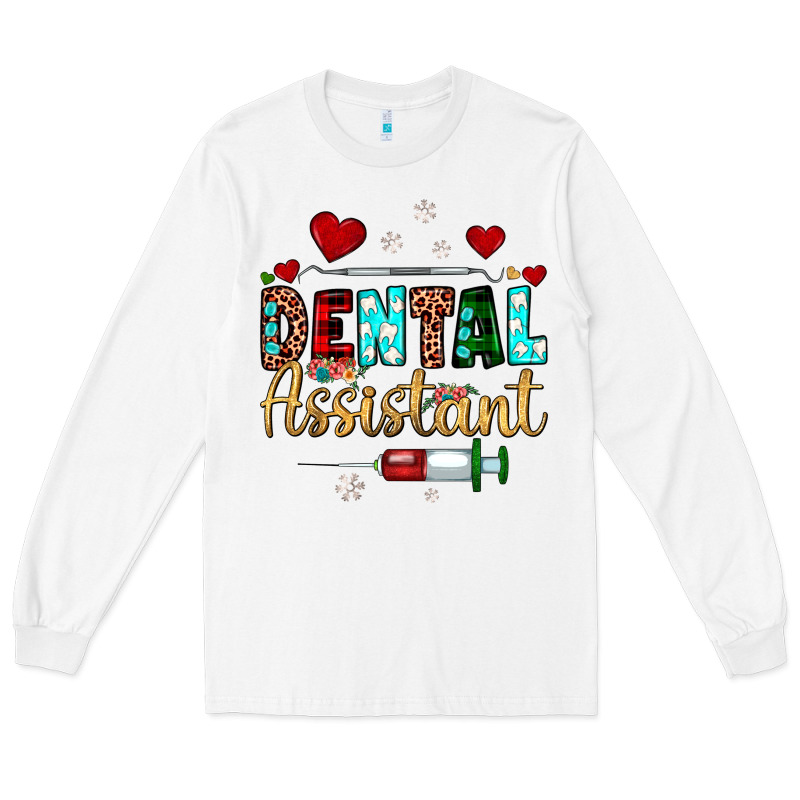 Christmas Dental Assistant Long Sleeve Tee by JahusDesignShop | Teevron