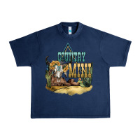 Navy country mini Urban Heavy Tee - NancyCooperArtShop