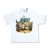 White country mini Urban Heavy Tee - NancyCooperArtShop