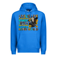 True Royal Living Life Somewhere Between Jesus Premium Hoodie - texasbilliewilder