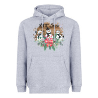 Heather Grey Let it snow Heavyweight Hoodie - Bettercallsaul