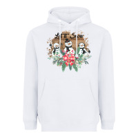 White Let it snow Heavyweight Hoodie - Bettercallsaul