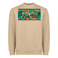 Mushroom western  bison wild soul turquoise's gemstones  license plate template Heavyweight Sweatshirt - BarkalooDesign