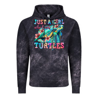 Cloud Black just a girl who loves turtles Vintage Hoodie - Jasminsmagicworld