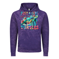 Cloud Purple just a girl who loves turtles Vintage Hoodie - Jasminsmagicworld