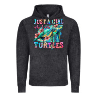 Vintage Black just a girl who loves turtles Vintage Hoodie - Jasminsmagicworld