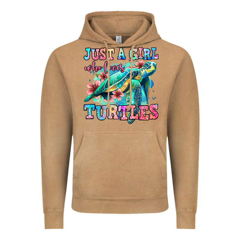 Just A Girl Who Loves Turtles Vintage Hoodie by Jasminsmagicworld | Teevron