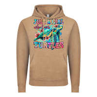 Vintage Coffee just a girl who loves turtles Vintage Hoodie - Jasminsmagicworld