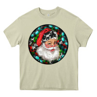 Mossy Christmas Santa Claus Heavy Core Tee - RanaPortraitStore