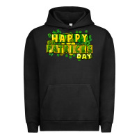 Pigment Black Happy St. Patrick's Day Urban Hoodie - HowdyJamesFarm