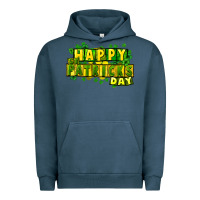 Pigment Midnight Navy Happy St. Patrick's Day Urban Hoodie - HowdyJamesFarm
