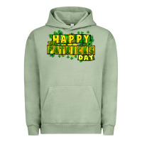 Pigment Oil Green Happy St. Patrick's Day Urban Hoodie - HowdyJamesFarm