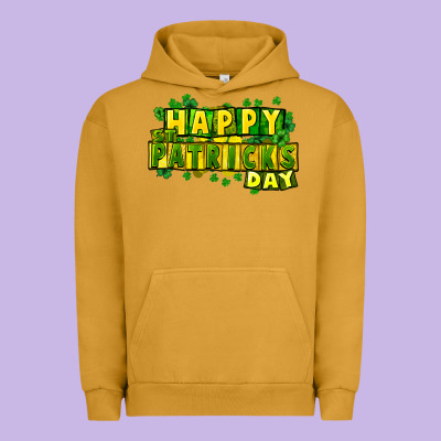 Happy St. Patrick's Day Urban Hoodie Designed By Howdyjamesfarm