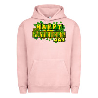 Pigment Salmon Happy St. Patrick's Day Urban Hoodie - HowdyJamesFarm