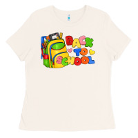 Bone back to school with school bag Ladies Tee - texasbilliewilder