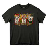 Asphalt Christmas alpacas Heavy Core Tee - BarkalooDesign