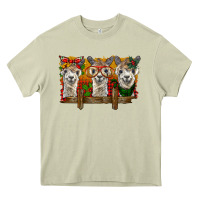 Mossy Christmas alpacas Heavy Core Tee - BarkalooDesign
