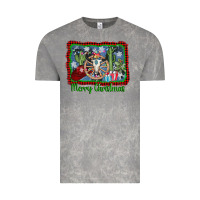 Cloud Rock merry christmas western bull skull Vintage Tee - AdoDesignShop