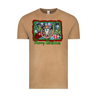 Vintage Camel merry christmas western bull skull Vintage Tee - AdoDesignShop