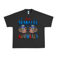 Pigment Black star spangled and hammered skeleton hand Urban Heavy Tee - Jasminsmagicworld