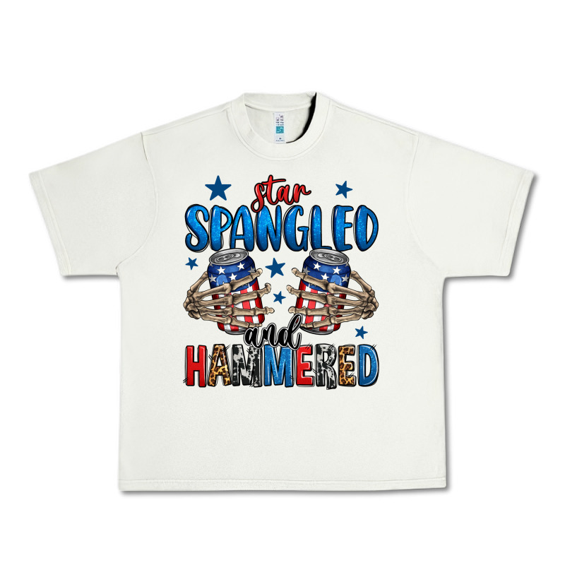 Star Spangled And Hammered Skeleton Hand Urban Heavy Tee by Jasminsmagicworld | Teevron