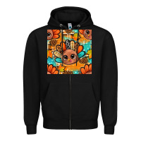 Black thanksgiving turkey and cone with tartan seamless pattern bbs Zipper Hoodie - BundleAndBundleShop