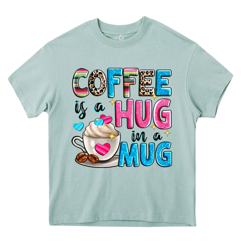 Coffee Is A Hug In A Heavy Core Tee by Zillion Design Studio | Teevron