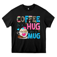 Black coffee is a hug in a Heavy Core Tee - Zillion Design Studio