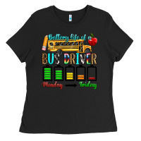 Black battery life of a bus driver Ladies Tee - texasbilliewilder