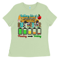 Matcha battery life of a bus driver Ladies Tee - texasbilliewilder
