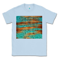 Dusty Blue turquoise  leather and wooden pattern tumbler Classic Tee - Jasminsmagicworld