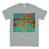 Heather Grey turquoise  leather and wooden pattern tumbler Classic Tee - Jasminsmagicworld