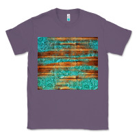 Lavender turquoise  leather and wooden pattern tumbler Classic Tee - Jasminsmagicworld