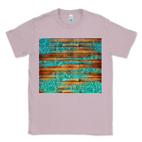 Lilac turquoise  leather and wooden pattern tumbler Classic Tee - Jasminsmagicworld
