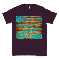 Plum turquoise  leather and wooden pattern tumbler Classic Tee - Jasminsmagicworld