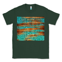 Sports Green turquoise  leather and wooden pattern tumbler Classic Tee - Jasminsmagicworld