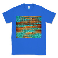 True Royal turquoise  leather and wooden pattern tumbler Classic Tee - Jasminsmagicworld
