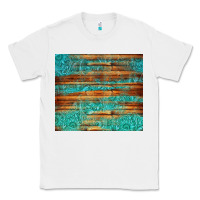 White turquoise  leather and wooden pattern tumbler Classic Tee - Jasminsmagicworld