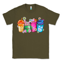 Army Green Easter Coffee Classic Tee - CowhideDigitalArt