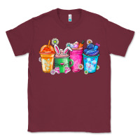 Burgundy Easter Coffee Classic Tee - CowhideDigitalArt