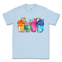 Dusty Blue Easter Coffee Classic Tee - CowhideDigitalArt