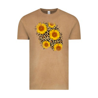 Vintage Camel leopard sunflower patch Vintage Tee - AdoDesignShop