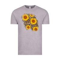 Vintage Zinc leopard sunflower patch Vintage Tee - AdoDesignShop