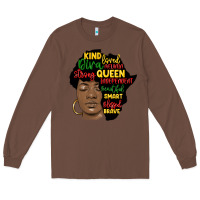 Chestnut black woman africa silhouette Long Sleeve Tee - MaliasSmallBusiness