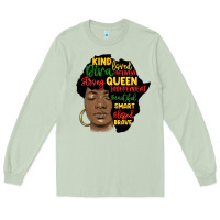 Matcha black woman africa silhouette Long Sleeve Tee - MaliasSmallBusiness