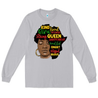 Moon Dust black woman africa silhouette Long Sleeve Tee - MaliasSmallBusiness